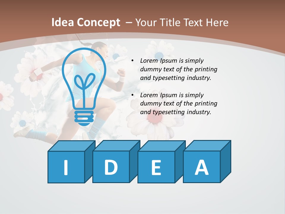 Arm Full Smiling PowerPoint Template