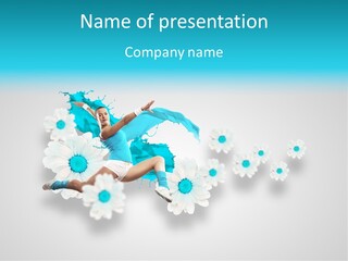 Biceps Flower Action PowerPoint Template