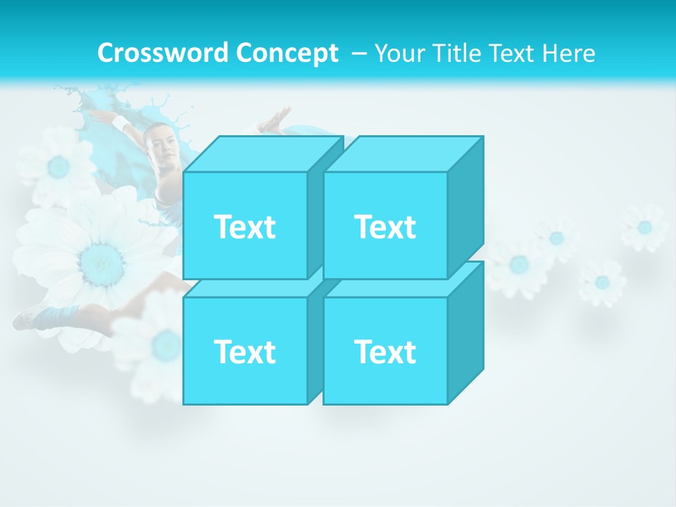 Biceps Flower Action PowerPoint Template