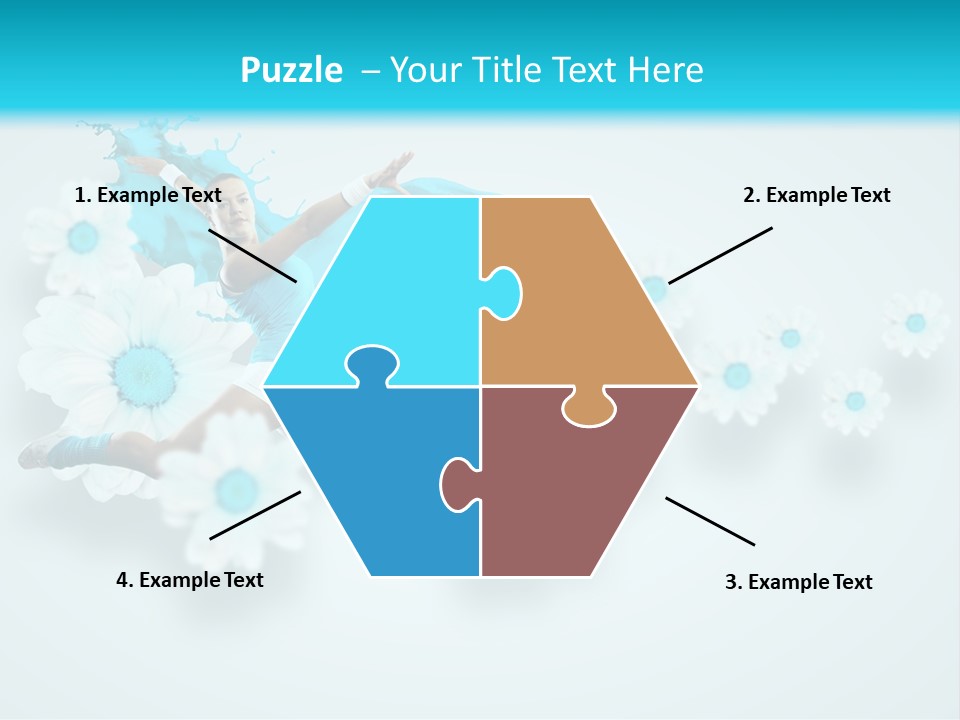 Biceps Flower Action PowerPoint Template