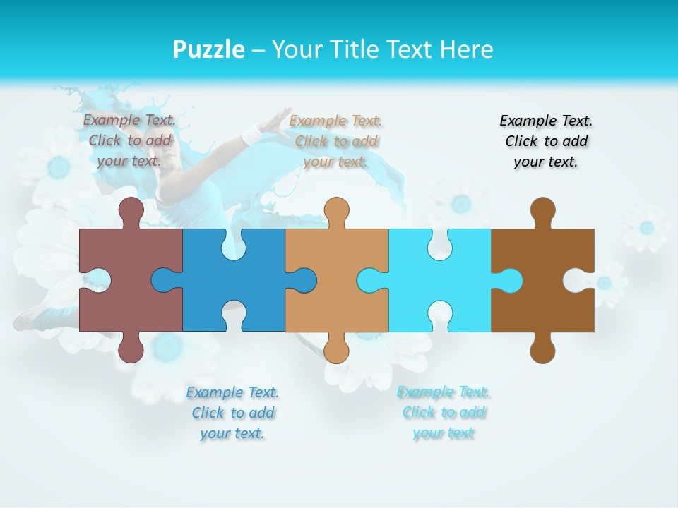 Biceps Flower Action PowerPoint Template