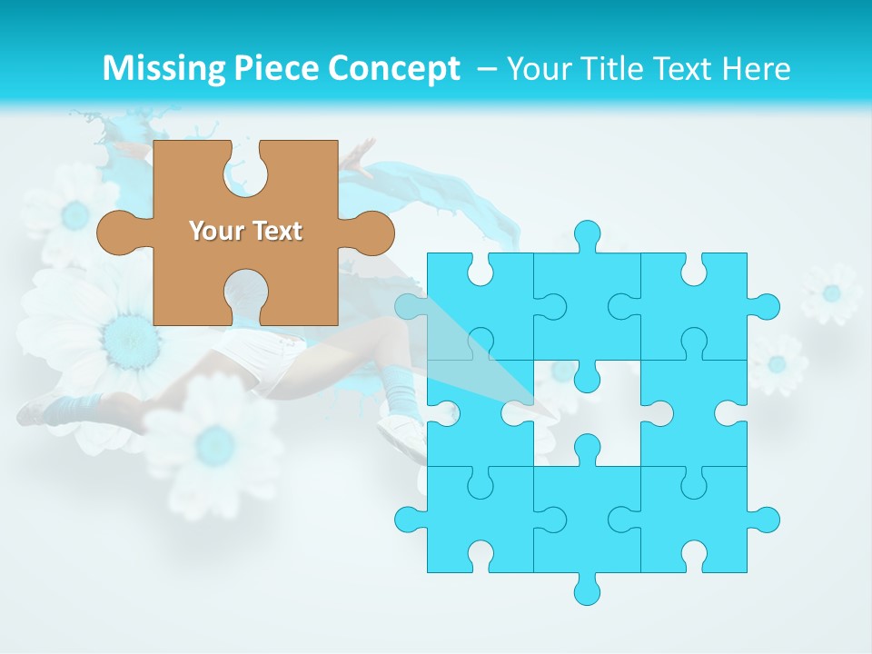 Biceps Flower Action PowerPoint Template