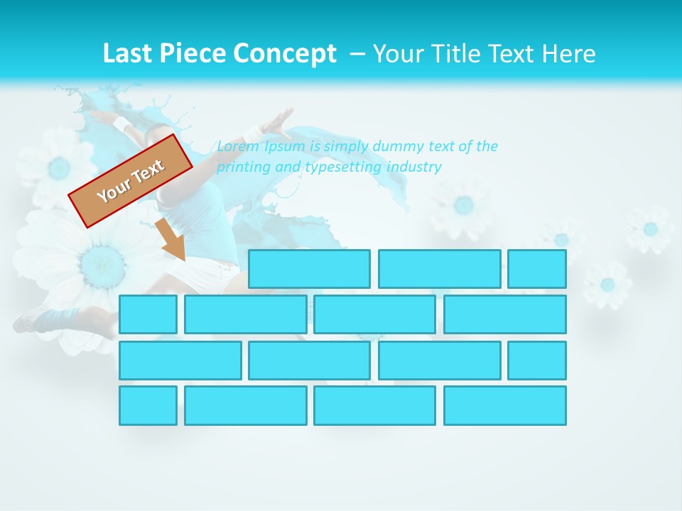 Biceps Flower Action PowerPoint Template