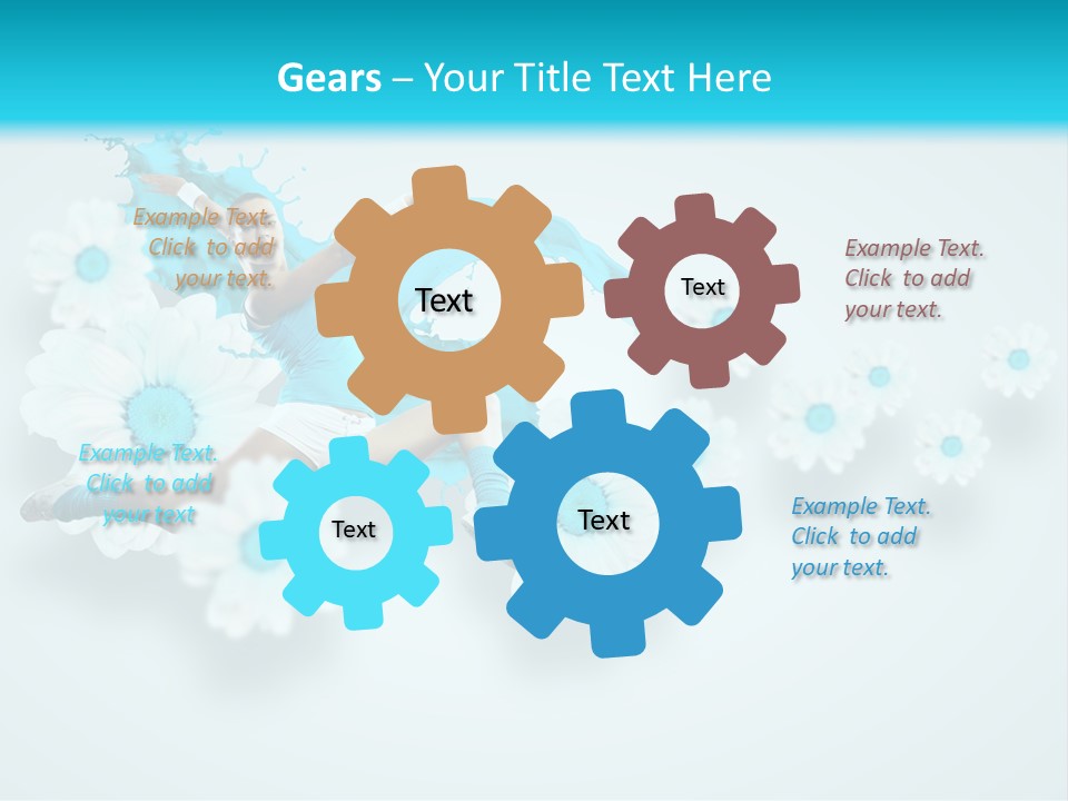 Biceps Flower Action PowerPoint Template