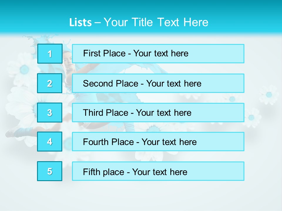 Biceps Flower Action PowerPoint Template