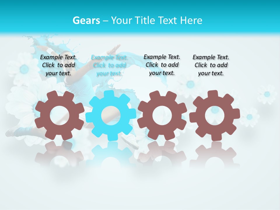 Biceps Flower Action PowerPoint Template