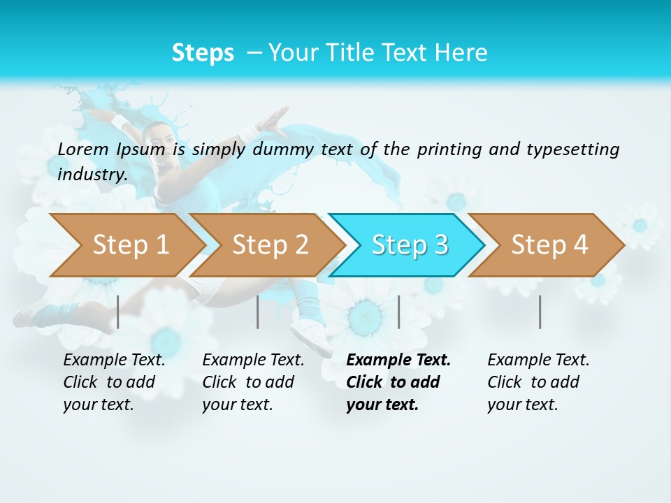 Biceps Flower Action PowerPoint Template