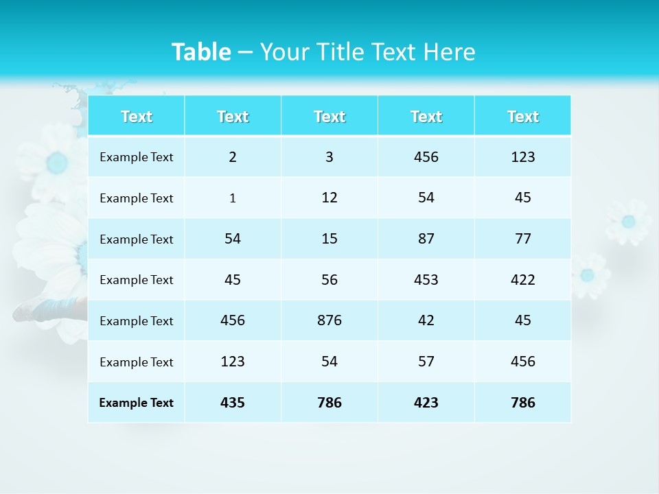 Biceps Flower Action PowerPoint Template