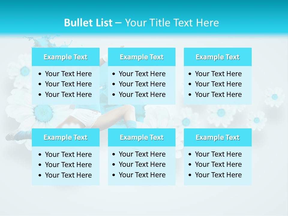 Biceps Flower Action PowerPoint Template