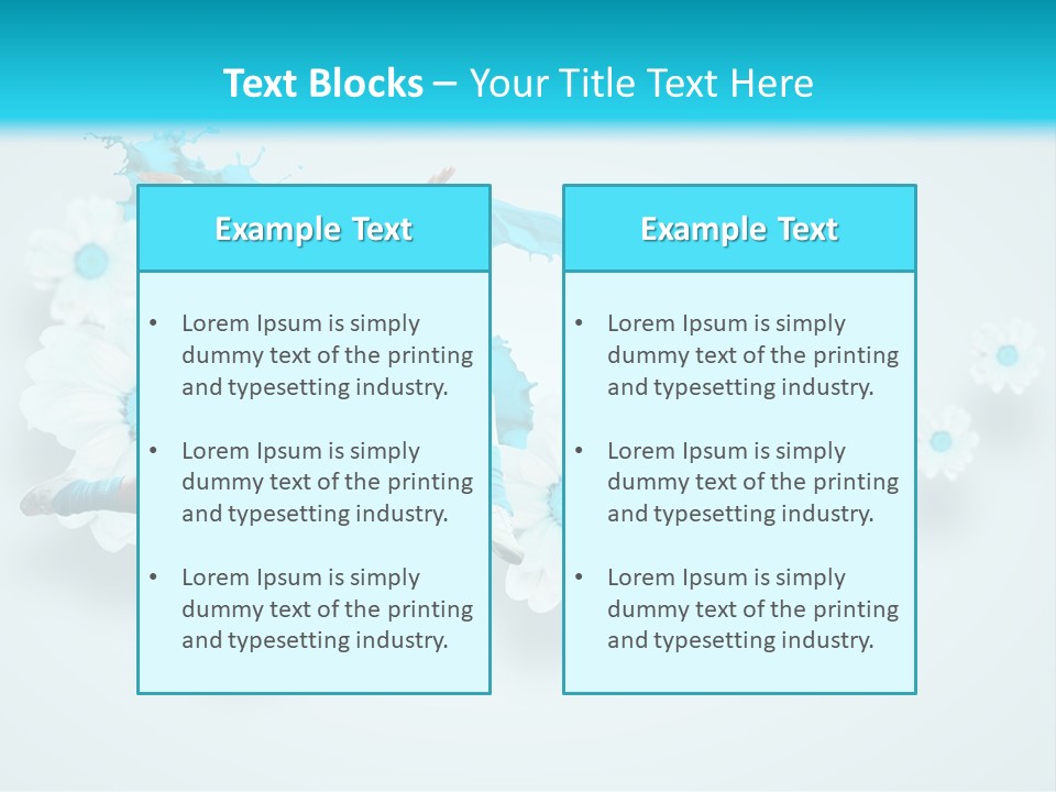 Biceps Flower Action PowerPoint Template
