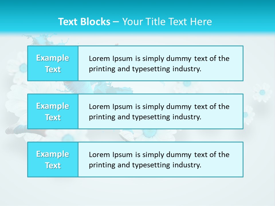 Biceps Flower Action PowerPoint Template
