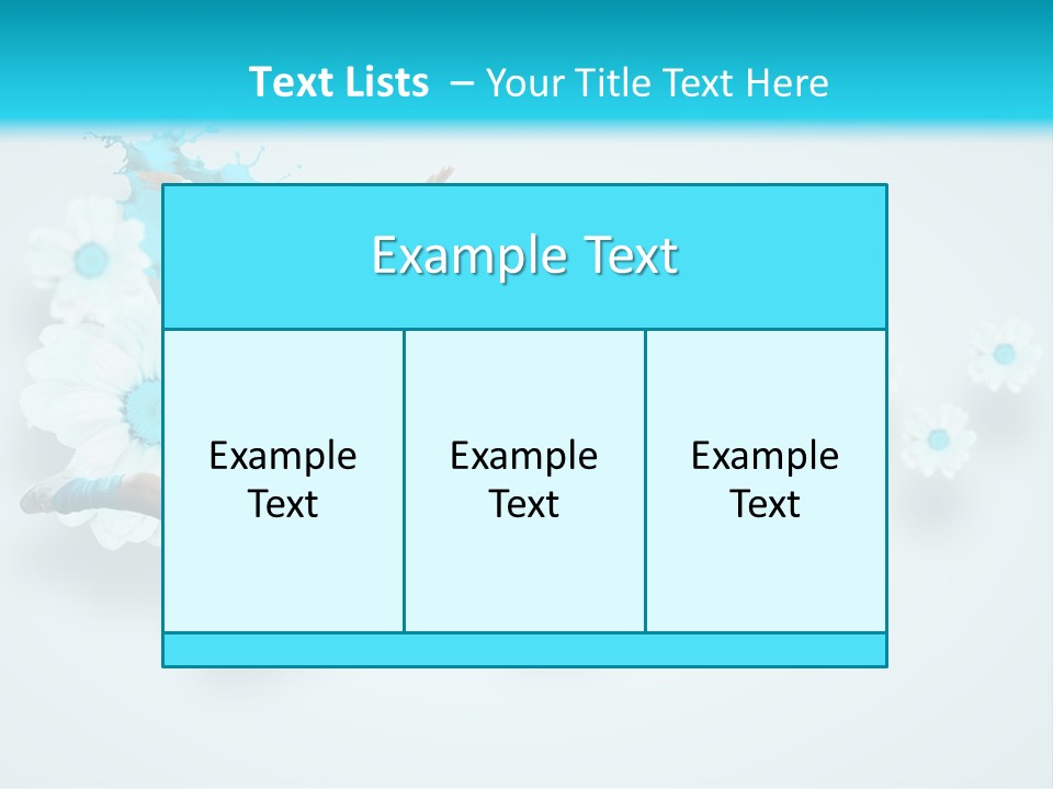 Biceps Flower Action PowerPoint Template