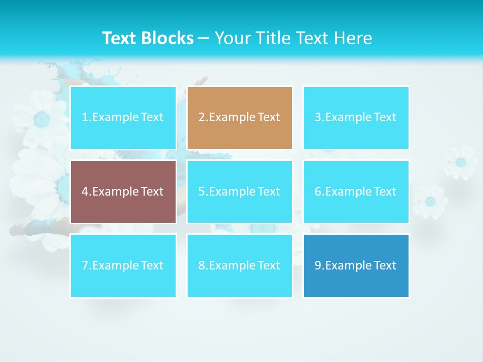 Biceps Flower Action PowerPoint Template