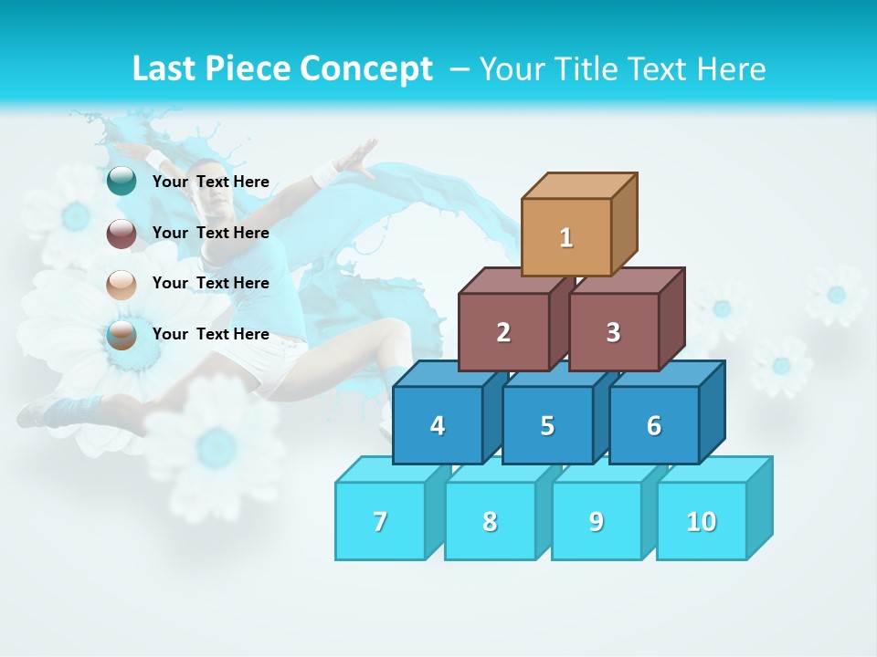 Biceps Flower Action PowerPoint Template