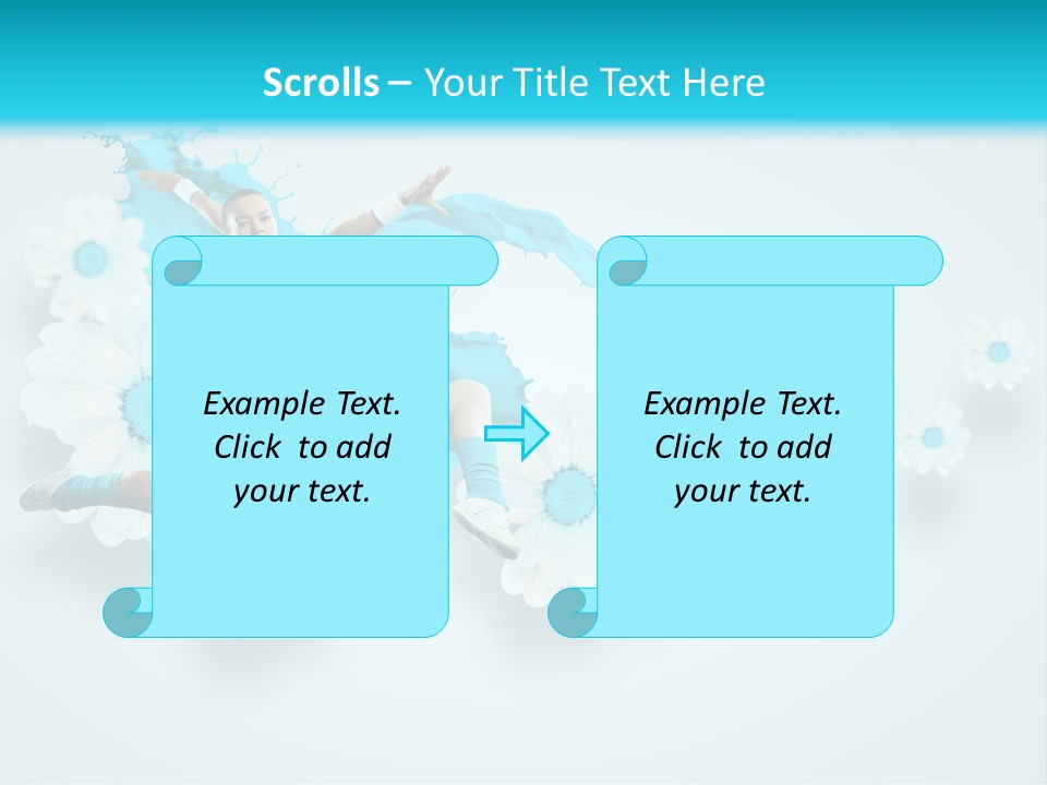 Biceps Flower Action PowerPoint Template