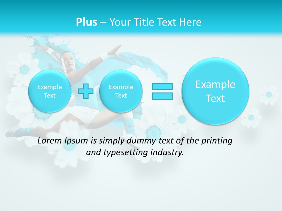 Biceps Flower Action PowerPoint Template