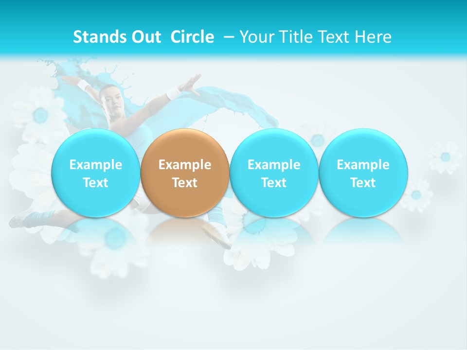 Biceps Flower Action PowerPoint Template