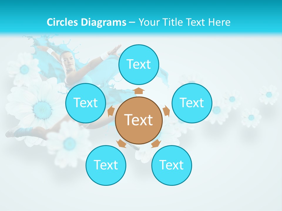 Biceps Flower Action PowerPoint Template