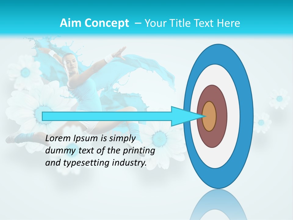 Biceps Flower Action PowerPoint Template