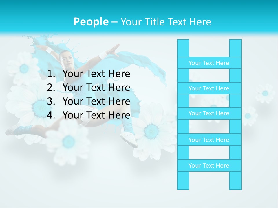 Biceps Flower Action PowerPoint Template