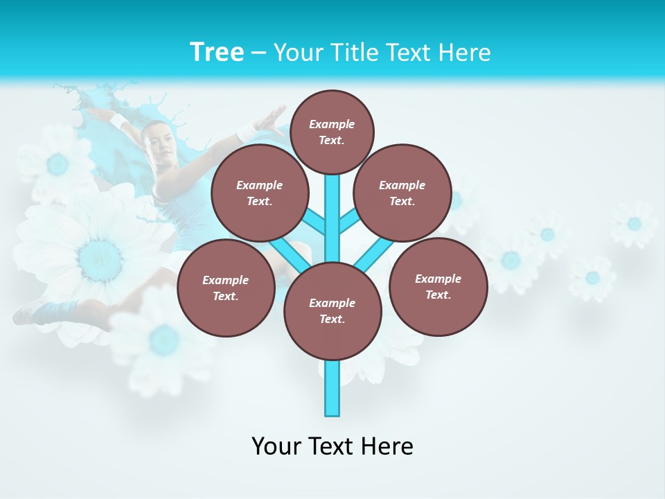 Biceps Flower Action PowerPoint Template