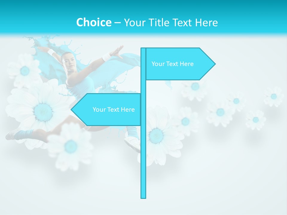 Biceps Flower Action PowerPoint Template