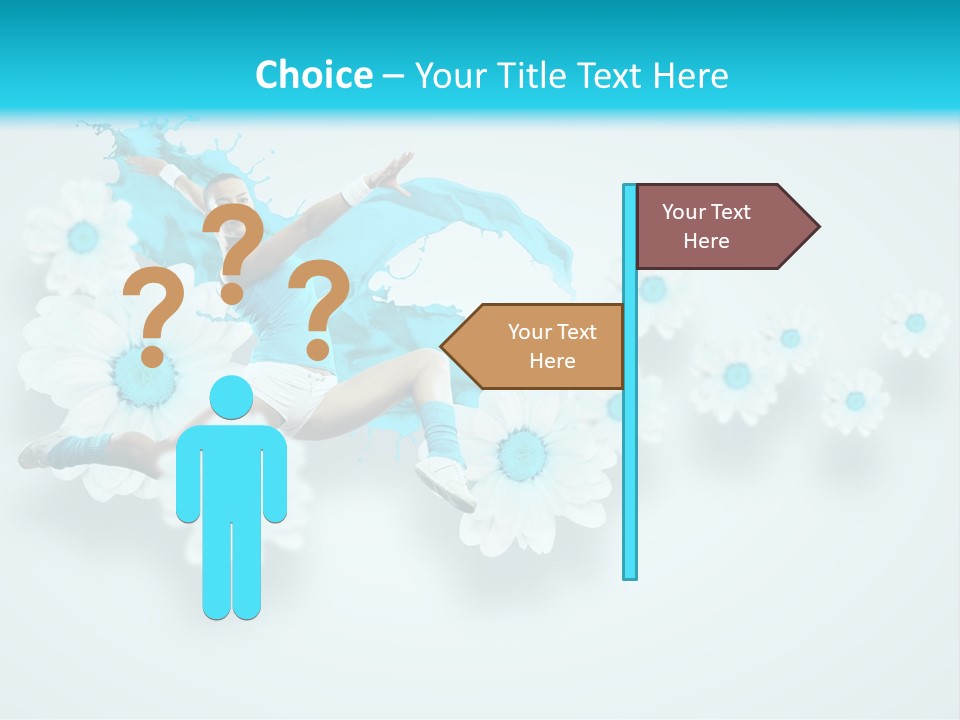 Biceps Flower Action PowerPoint Template