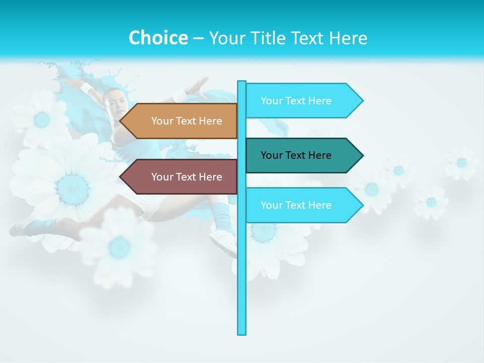 Biceps Flower Action PowerPoint Template