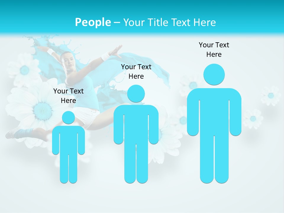 Biceps Flower Action PowerPoint Template