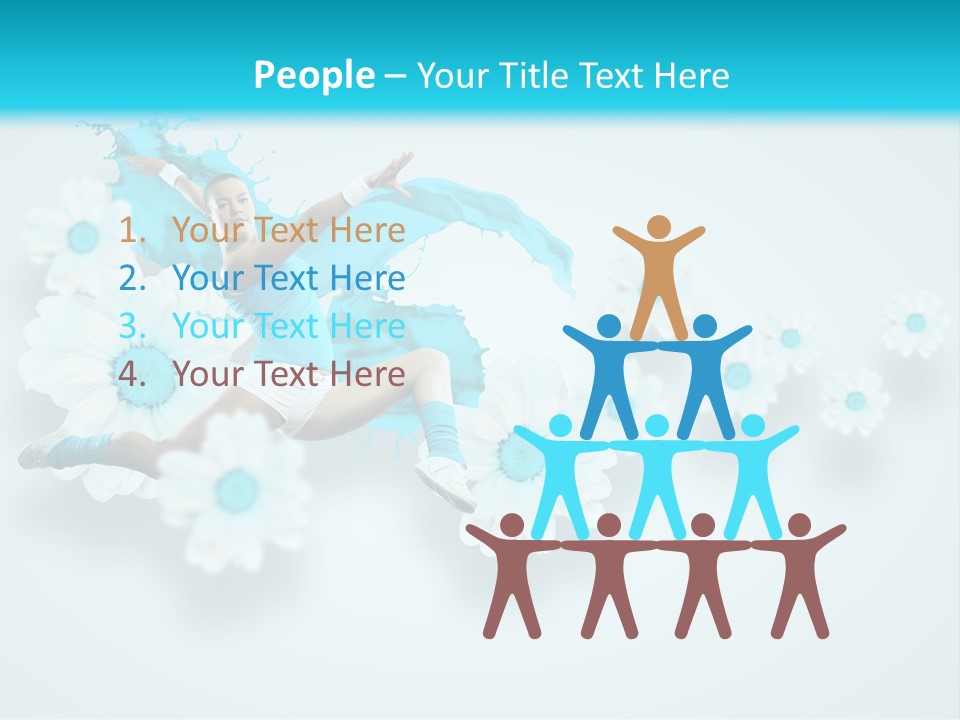 Biceps Flower Action PowerPoint Template