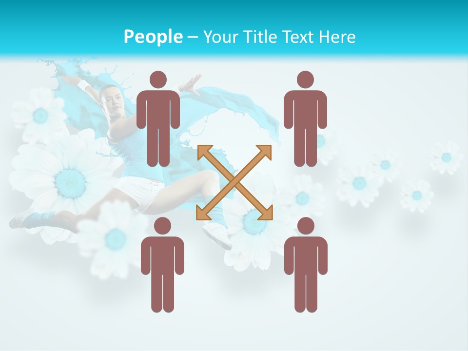 Biceps Flower Action PowerPoint Template