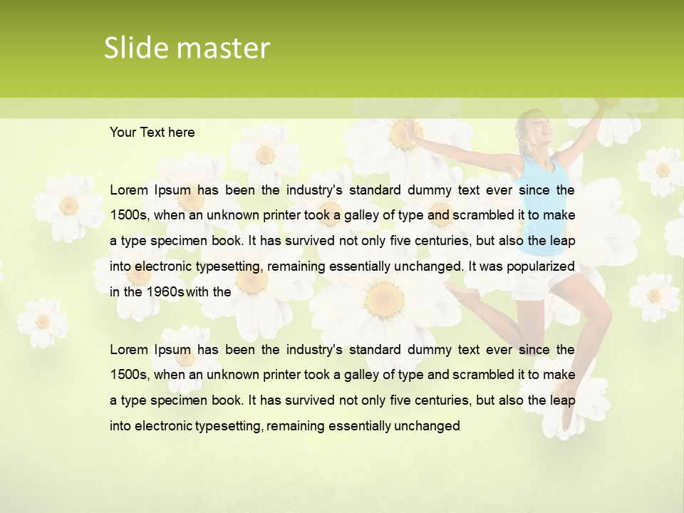 Sporty Exercise Joy PowerPoint Template