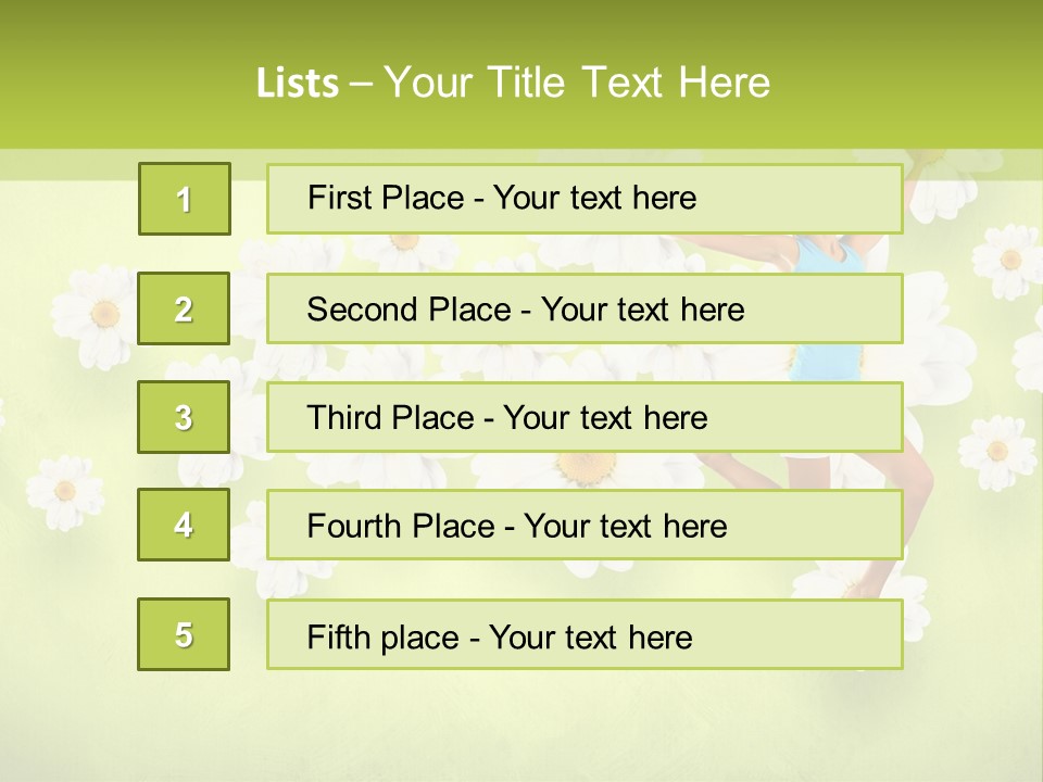Sporty Exercise Joy PowerPoint Template
