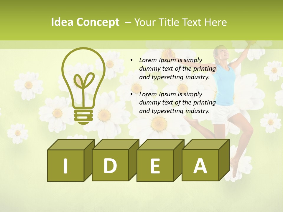 Sporty Exercise Joy PowerPoint Template