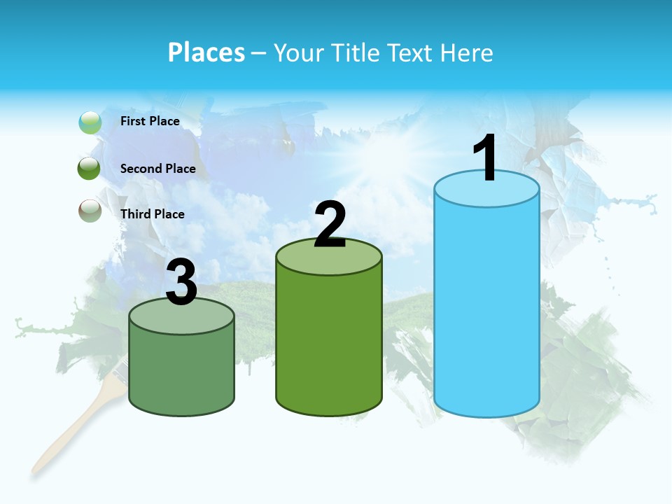 Path Grassland Illustration PowerPoint Template