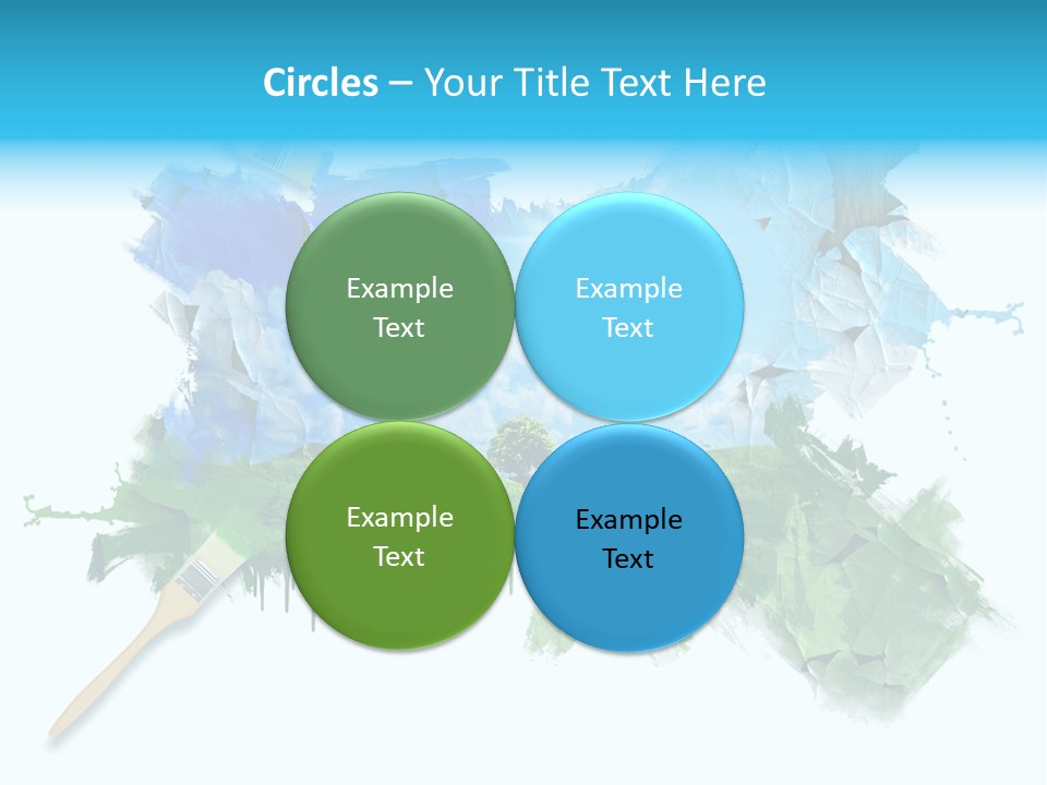 Path Grassland Illustration PowerPoint Template