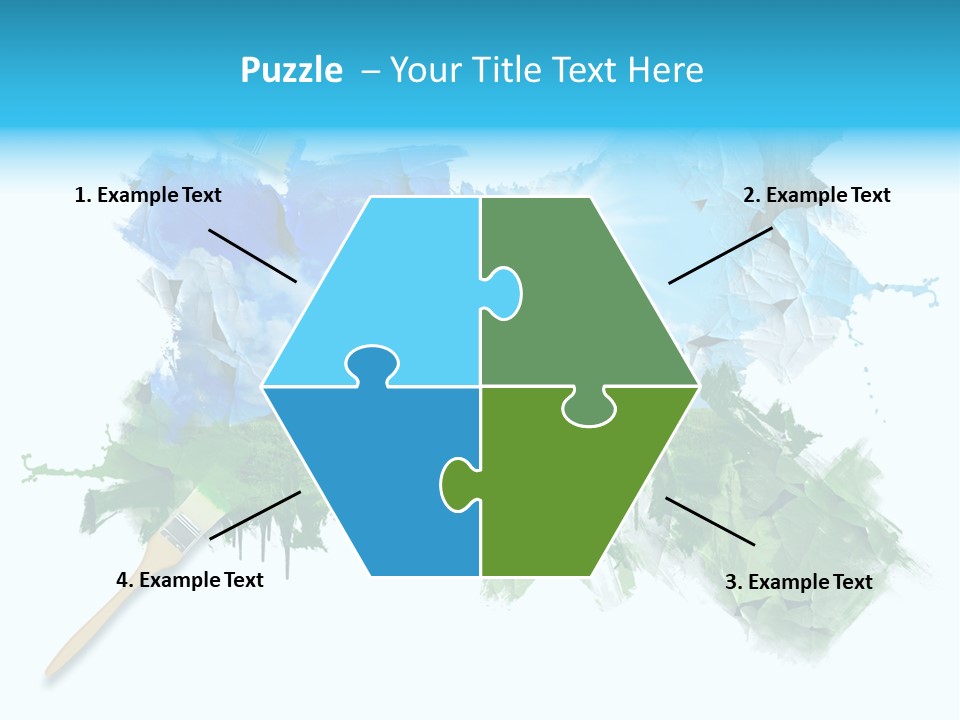 Path Grassland Illustration PowerPoint Template