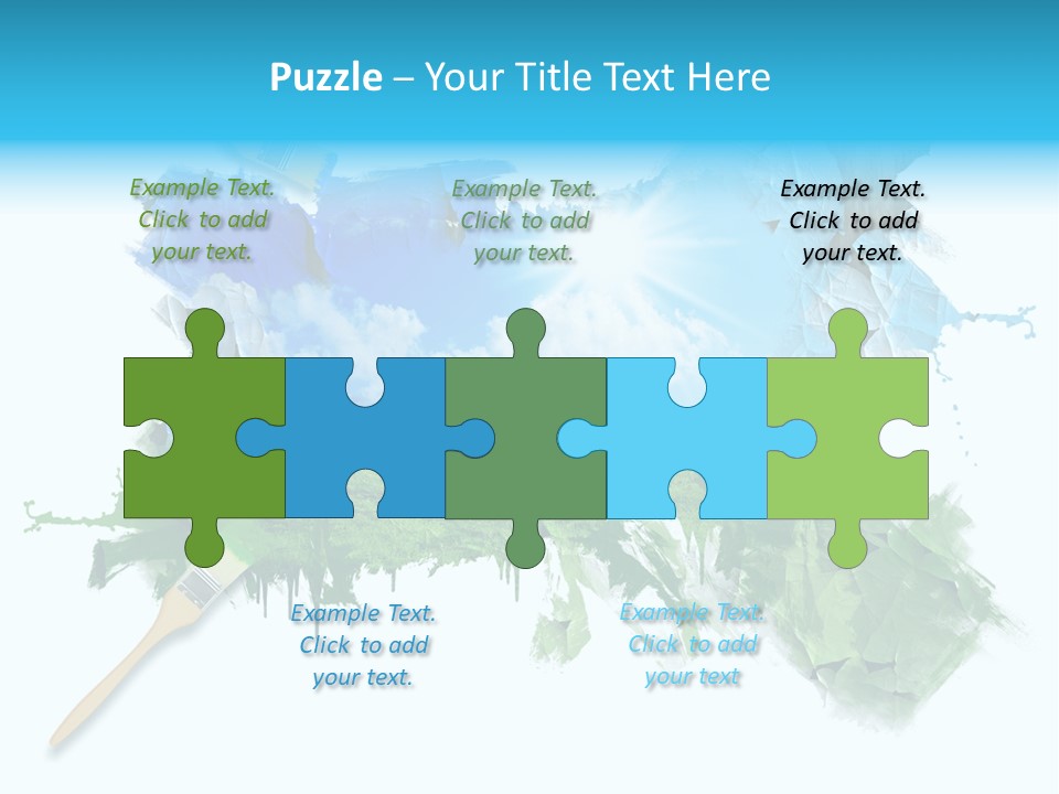 Path Grassland Illustration PowerPoint Template