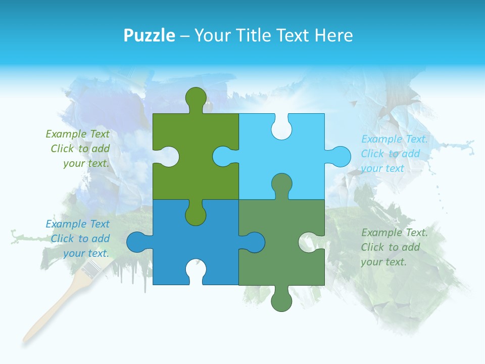 Path Grassland Illustration PowerPoint Template