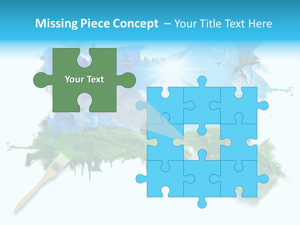 Path Grassland Illustration PowerPoint Template