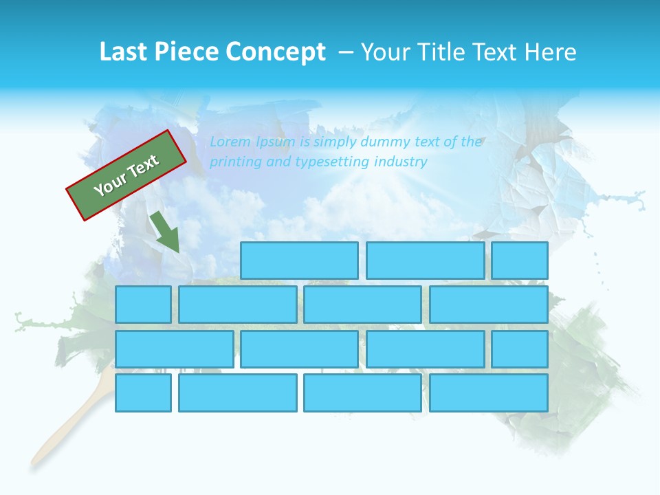 Path Grassland Illustration PowerPoint Template