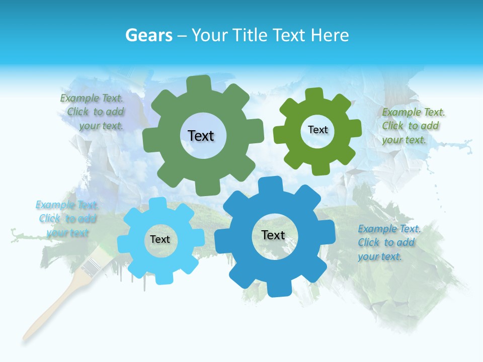 Path Grassland Illustration PowerPoint Template