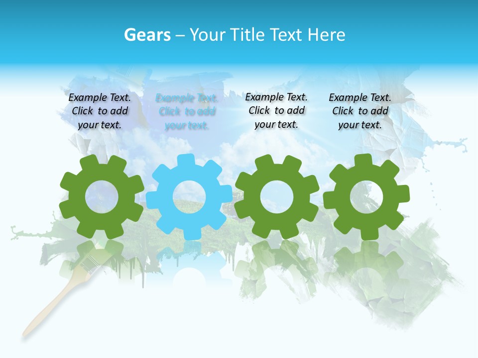 Path Grassland Illustration PowerPoint Template