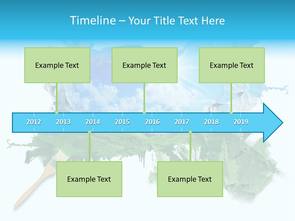 Path Grassland Illustration PowerPoint Template