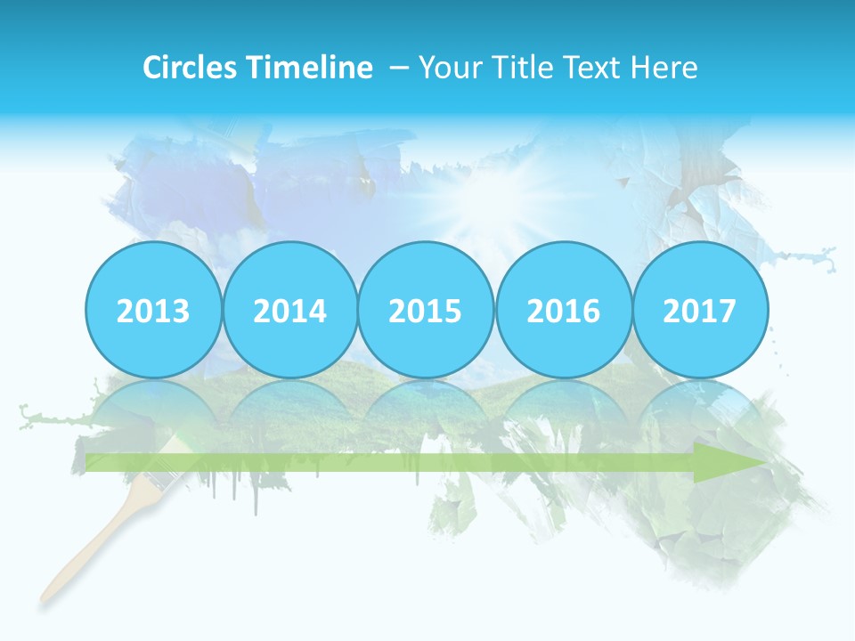 Path Grassland Illustration PowerPoint Template