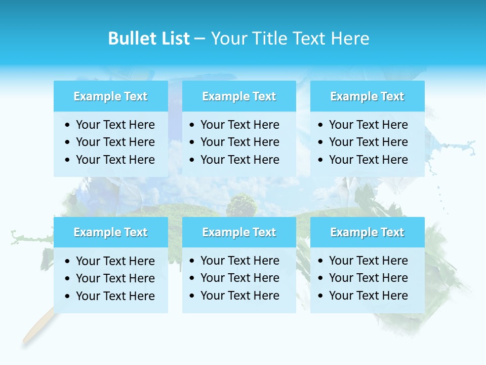Path Grassland Illustration PowerPoint Template