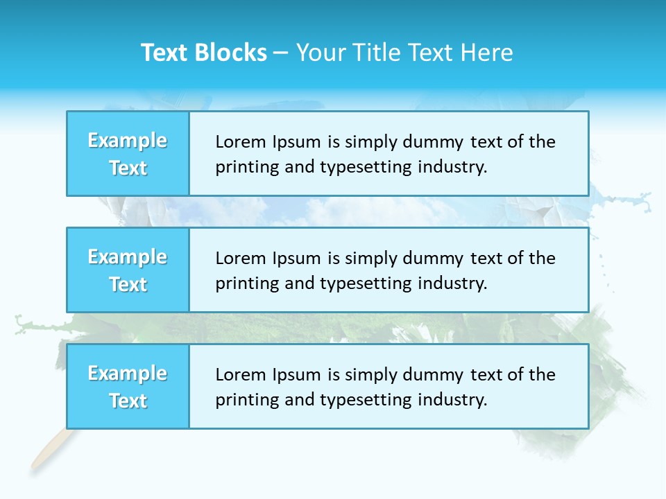Path Grassland Illustration PowerPoint Template