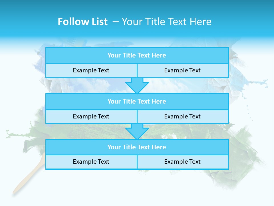 Path Grassland Illustration PowerPoint Template
