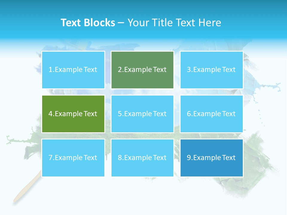 Path Grassland Illustration PowerPoint Template