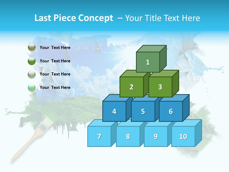 Path Grassland Illustration PowerPoint Template